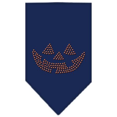 UNCONDITIONAL LOVE Jack O Lantern Rhinestone Bandana Navy Blue Small UN759598